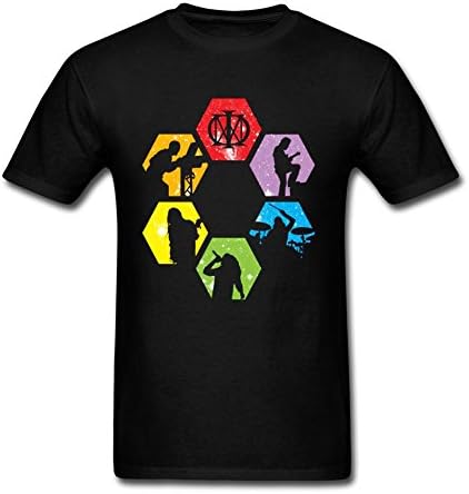 IIKIOO Men's American progressive Dream Theater T-shirt Black M