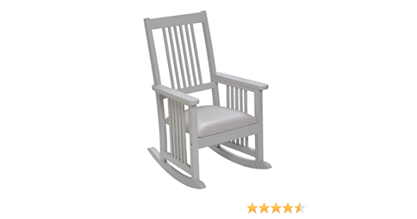 kids white rocking chair