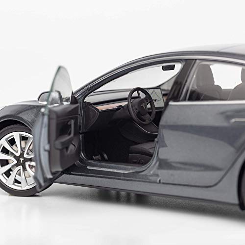 Tesla Diecast 1:18 Scale Model 3 - Midnight Silver Metallic