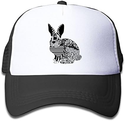 Haulili Rabbit Animal Abstract Kid's Classic Mesh Baseball Hat(One Size)