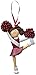 Ornament Central OC-006-R-BR Red Uniform Cheerleader Figurine