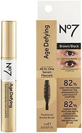 No7 Age Defying All-In-One Serum Mascara 7ml Brown Black Lash Treatment