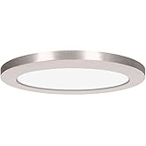 Access Lighting - HI Access 20836LEDD-BL/ACR Transitional LED Flush Mount from ModPLUS Collection in Pewter, Nickel, Silver F