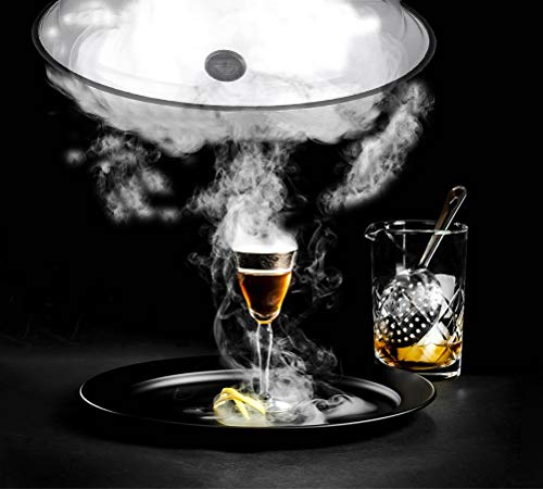 TMKEFFC Smoking Cloche Dome Cover 10 Inches Lid for Plates, Bowls and Glasses, Smoker Gun Smoking Infuser Smoke Infusion Specialized Accessory