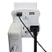 CrestSet Portable USB Wall Plug Charger, 460 J Surge Protector, 2 USB Ports 3 AC Ports - Travel Office Home - Charges iPhones all models (and 13 & 14), iPads, Laptops, Tablets, Bathroom, Kitchen etc