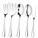 Bruntmor, ALBA Silverware Royal 45 Piece Flatware Cutlery Set, 18/10 Stainless Steel, Service for 8