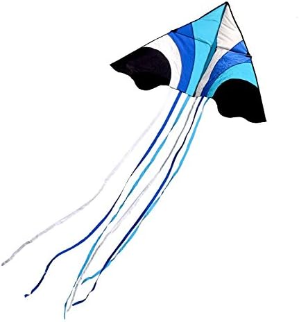 Delta Kite Sky Waterfall 60-Inch (W) With 8-ft Long Multiple Tails. Available in Different Colors (Blue)
