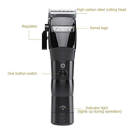 KEMEI Men's Electric Powerful Cordless Styling Tools Hair Clipper Trimmer Cutting Machine Haircut Trimming Powerful Rechargeable Professional Grooming Clippers