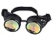 Rainbow Crystal Lenses Steampunk Glasses Chrome Finish Gotchic Welder Goggles