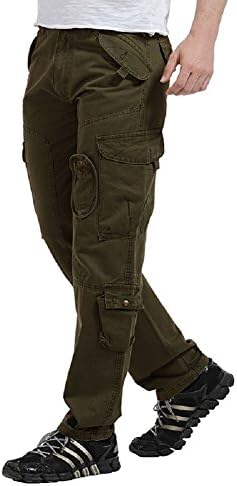 AYG Mens Cargo Work Trousers Cotton Pants Camping Hiking UK 29-46