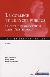 Le  collège et le lycée publics