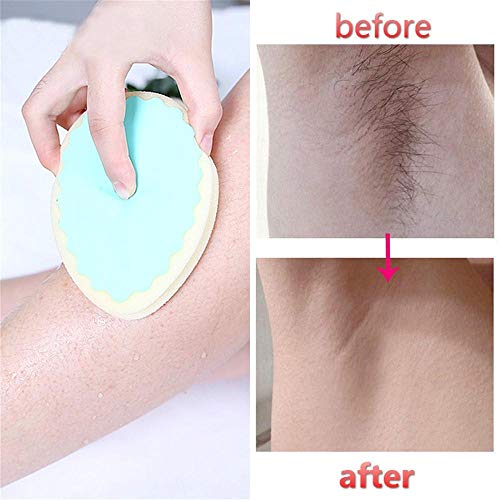 Keepfit 1 Pieces Hair Removal Sponge Depilation Pads Painless Hair Removal Sponge for Face, Leg, Arm and Body Physical Hair Removal Tool, 2021 New Face & Body Hair Depilatories (A)