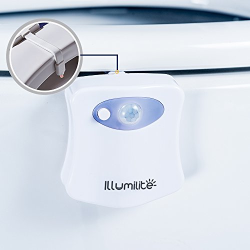 ILLUMILITE Toilet Seat Lights with 8Color Changes,Led Motion Activated