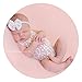 ARLAYO Newborn Girl Photography Outfits Lace Bow Vest Bodysuits and Headband (White)