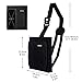 Luggage Straps for Suitcases - Easy Bag Bungee Bag Holder with Storage Strap Organizer - Travel Accessories, No Elastic, Zipper Black