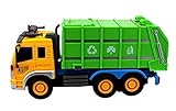 Lanshowed Friction Powered City Garbage Truck with Openable Back