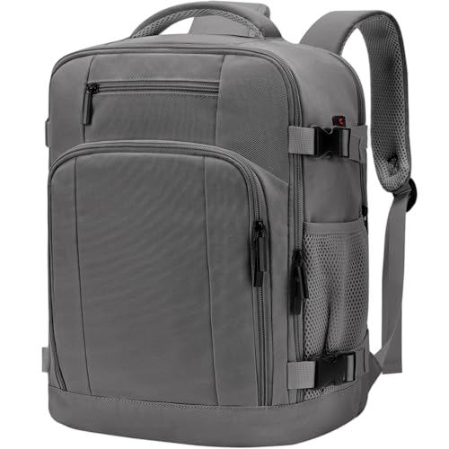 ZHXX Travel Backpack Travel Backpacks for Airplane 55 x 40 x 20 44L Compatible with Ryanair|EasyJet|Wizz Air|Vueling.Includes 17 Inch Laptop Compartment and Pocket with Security Closure