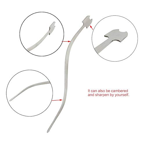 OUYAWEI Cello/Double Bass Sound Post Setter Upright Stainless Steel Column Hook Tool Strings Instrument Cello Part Accessories Cello Setter Headset Power Bank - Thumbnail 2