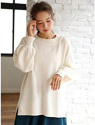 Amazon アースミュージック エコロジー Earth Music Ecology ゆるハイネックニットプルオーバー アイボリー F セーター 通販