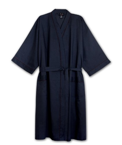 UPC 703961240187, Foxfire Tall Mens Light Weight Broadcloth Kimono Robe (Navy 3/4T)