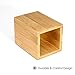MaxGear Pen Holder for Desk Premium Bamboo Pencil Holder Pen Cup Makeup Brush Holder Desk Accessories & Workspace Organizers for Home, School & Office