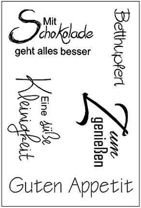 Yearkala German DIY Silicone Clear Stamp Cling Seal Scrapbook Embossing Album Decor