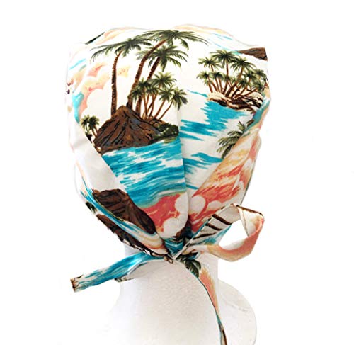Unisex Mens Tie Back Scrub Cap Surgical Cap Island - Thumbnail 3