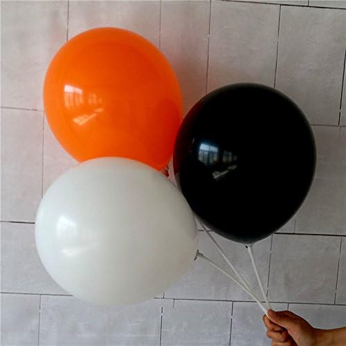 72pcs Thicken Latex balloons ball (White Balck Orange) Birday balloon Wedding balloons Christmas Decorations Party Supplies