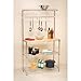 Seville Classics Bakers Rack Kitchen Workstation with Rubber Wood Top
