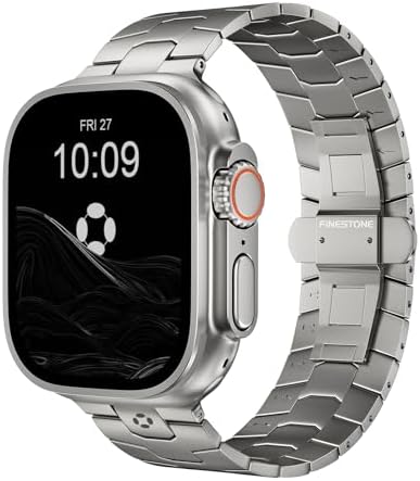 Amazon.com: GROOBAL Titanium Band for Apple Watch Ultra 3/2/1 49mm