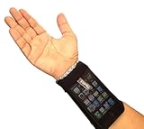 Phubby Wrist Cell Phone Holder & Wallet. Perfect For Sports - Running, Jogging, Cycling, Fishing, Pokemon Go - A Unisex Mobile Phone Wrist Cubby - Black Large