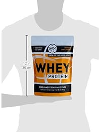 Proteína whey en polvo 100 % natural, sin sabor, desnaturalizada; baja en carb., libre de soja, libre de gluten, libre de GMO,; 2 libras,TGS