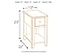 Signature Design by Ashley Breegin New Traditional Chair Side End Table, Brown with Faux Marble Top
