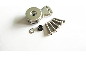 EPTNNASO Aluminum Servo Saver 18MM for Stock Plastic 25T Output Gear Ajustable Hi-Torque Servo Arm Silver