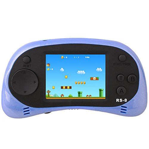 ZHISHAN Handheld Game Console for Children Built in 260 Classic Old Video Games Retro Arcade Gaming Player Portable Playstation Boy Birthday 8 Bit Rechargeable (Blue) ZHISHAN Handheld Game Console for Children Built in 260 Classic Old Video Games Retro Arcade Gaming Player Portable Playstation Boy Birthday 8 Bit Rechargeable (Blue)