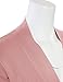 MAYSIX APPAREL 3/4 Sleeve Solid Open Bolero Cropped Cardigan for Women Dustypink M