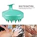 BEAUTLOHAS. Hair Scalp Massager, Shampoo Brush, Scalp Scrubber and Dandruff Brush for Scalp Care Hair Cleaning Shower, Neck and Body Massager, Soft Silicone Comb for Men, Women, Kids & Pets (Green)