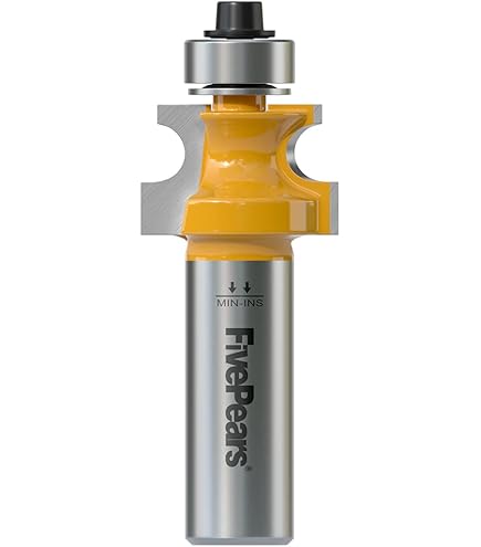 Yonico Bullnose Bead 1/2 In. Bead 1/4 In. Shank Carbide Tipped Router Bit 13193q - The Home Depot - Foto 2