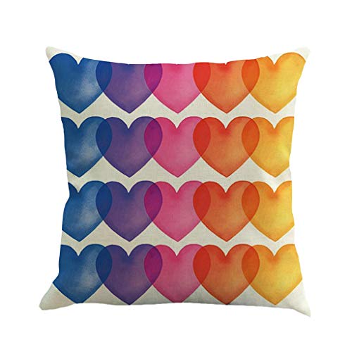 Duseedik Valentine's Pillow Case, Print Polyester Sofa Car Cushion Cover Home Decor Pillowcase
