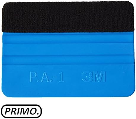 Felt Squeegee Tool 4 Inch Edge for Car Vinyl Decal, Tint Tool and Wallpaper Hand Applicator (with Black Felt Edge) 1pcs. by The Primo Company