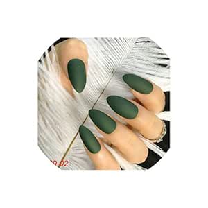 Amazon.com : APROUDROSE 15 Colors Matte Fake Nail Dark ...