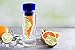 SHANO Live Smart Fruit Infused Water Bottle - Better Health with Fruit and Water – Our Cool Water Bottles - Great Birthday Gifts for Her - Infusion Water Bottle Enhances Fruit Water Flavor - (Blue)
