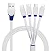 Multi USB Charging Cable,Znines 3.3Ft 4 in 1 Multiple USB Charger Cable Adapter Connector with Type C / 2 Micro USB Ports Compatible with Phone 7 7 Plus, Nexus 6P/5X, OnePlus 3, LG G5 and More