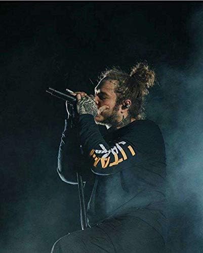 Strange Posters Post Malone Rapper Singer Songwriter Record Producer Multicolor 12 x 18 Inch Poster SPPM47