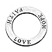 Faith Hope Love 20 Pc Circle Washer Charm Connector Affirmation Ring Jewelry