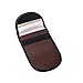 Pu Leather Cell Phone Anti-Tracking Anti-Spying GPS RFID Signal Blocker Pouch Case Bag Handset Function Bag (Brown)