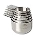 KitchenMade Measuring Cups Stainless Steel 6 Piece Stackable Set primary