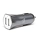 LAX Dual USB 3.4A Fast Car Charger Compatible to iPhone 6S Plus/6 Plus/6/6S/5S/5/5C, Samsung Galaxy Note 5 4 3 2, Samsung Galaxy S6, S6 Edge/S5/S4 LG G4 G3 Nexus 6 5 iPad Air 2, iPad 4/3/2/Mini (Gray)
