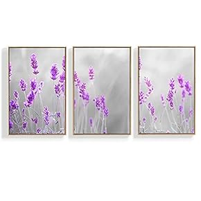 3 Piece Canvas Wall Art for Living Room, Bedroom Green Plants Framed Canvas Prints for Home Decoration Ready to Hang - 16"x24"x3 Panels