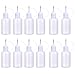 12 Pack Precision Tip Glue Applicator Bottle Plastic Liquid Dropper Bottles DIY Quilling Tool, 1 Ounce (30 ml)